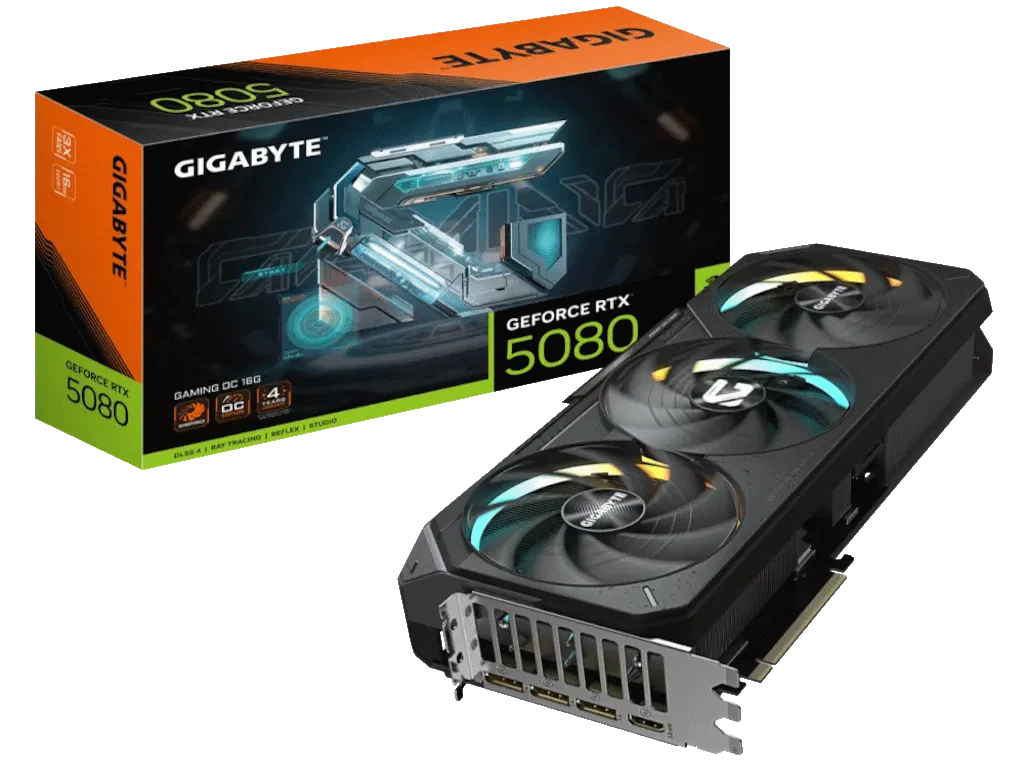 Graficka karta GIGABYTE GV-N5080GAMING OC-16GD NVD/16GB/GDDR7/256 bit/crna Slika 1